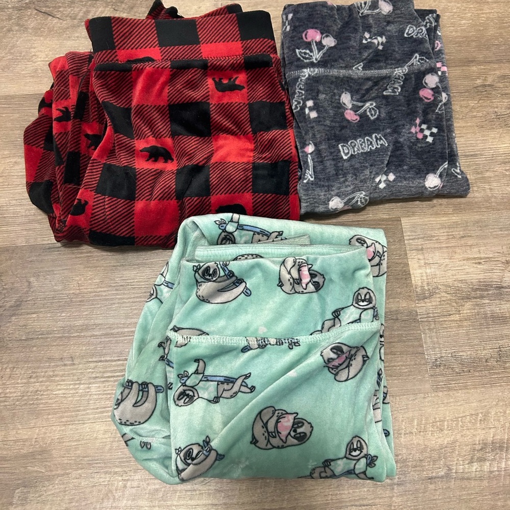 Ardene Fleece Pajama Pants Trio